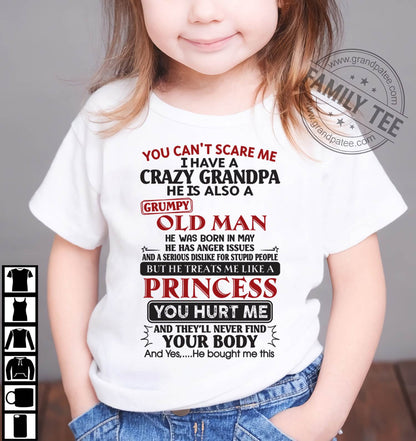 I Have A Crazy Grandpa - Gift For Grandson And Granddaughter From Grandpa - ntnt05 (SKU09-143-05)