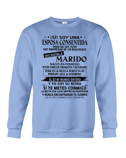 Febrero - Esposo nacido en febrero - Regalo especial para Esposa - T02 (Sku.TbnA3)