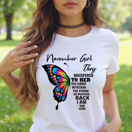 NOVEMBER GIRL, THEY WHISPERED TO HER YOU CANNOT WITHSTAND THE STORM SHE WHISPERED BACK I AM THE STORM – ntnt11 fma ( SKU26T-01297-11)