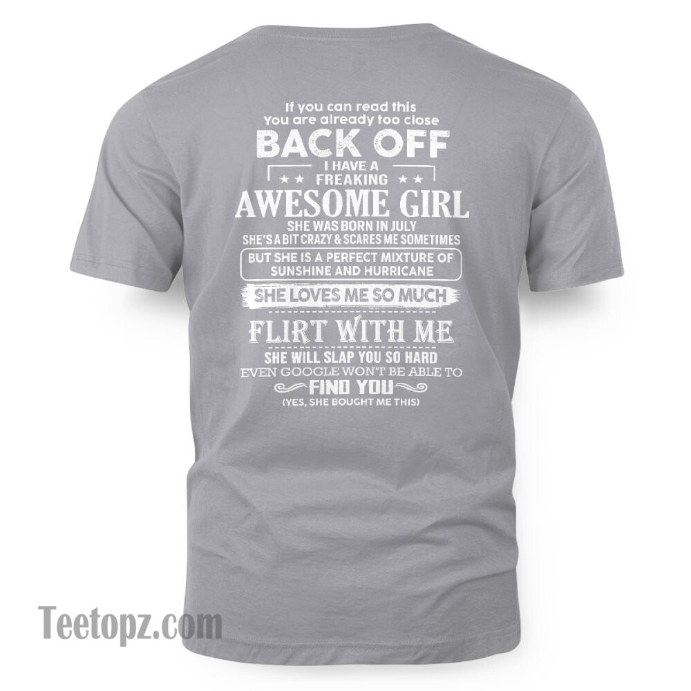 July – Awesome Girlfriend Born In July – Special gift for your Boyfriend – From Wife ntnt07 (SKU06-17-07)