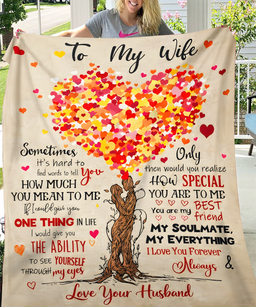 To My Wife Gift Blanket – A Special Love From Husband (SKU26B-01191)