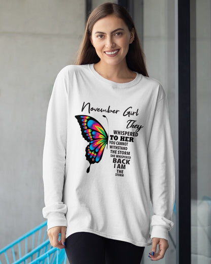 NOVEMBER GIRL, THEY WHISPERED TO HER YOU CANNOT WITHSTAND THE STORM SHE WHISPERED BACK I AM THE STORM – ntnt11 fma ( SKU26T-01297-11)