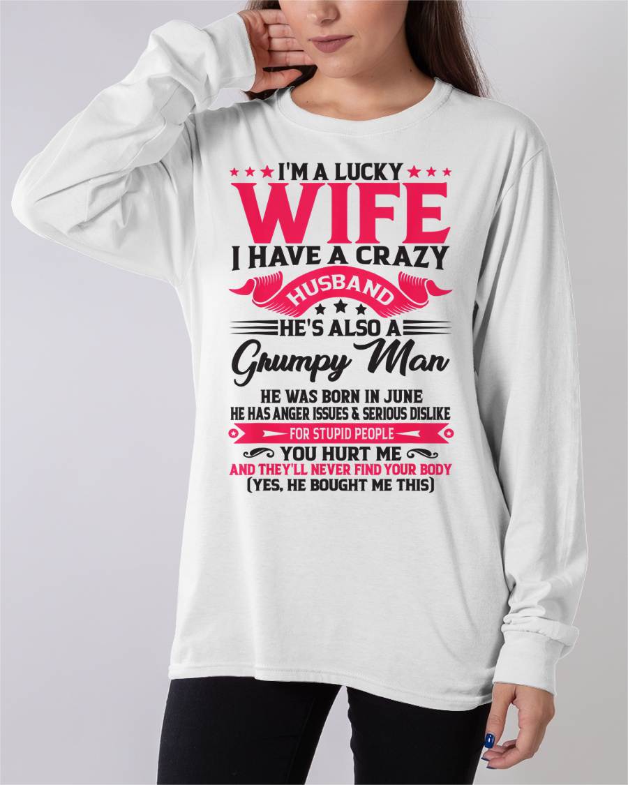 JUNE - TO MY WIFE - I'M A LUCKY WIFE - GIFT FROM HUSBAND - ntnt06 (SKU10-136-06)
