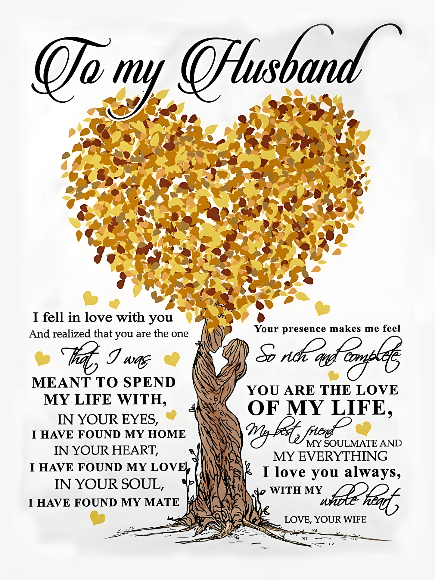 To My Husband Blanket – Forever Love From Wife (SKU26B-01279)