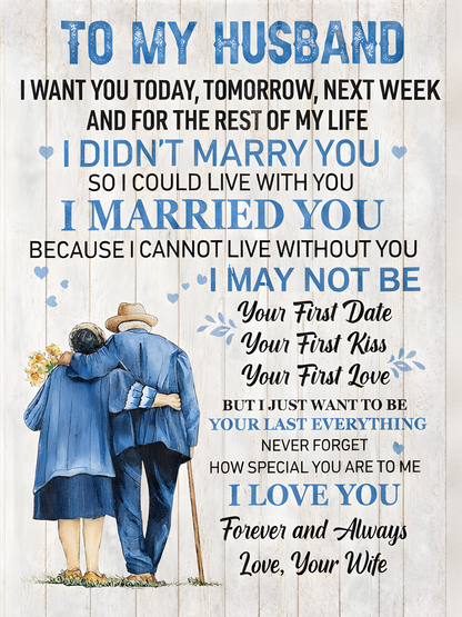 To My Husband – A Cozy Blanket Full Of Love From Your Wife (SKU26B-01152)