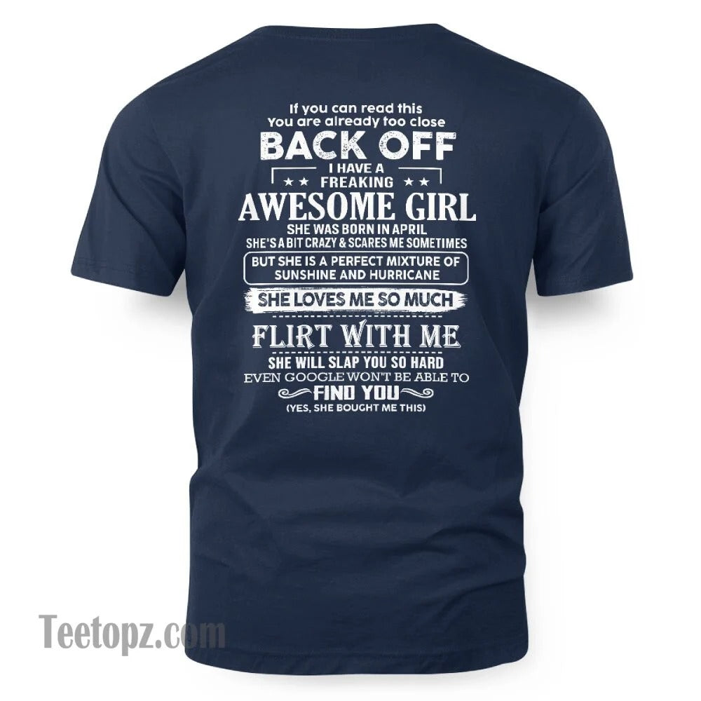 April – Awesome Girlfriend Born In April – Special gift for your Boyfriend – From Wife ntnt04 (SKU06-17-04)