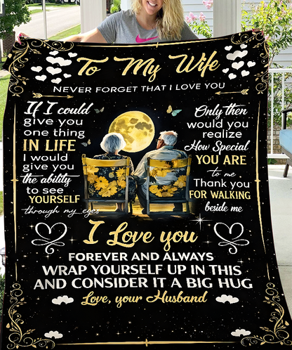 To My Wife Blanket – For The One And Only From Husband (SKU26B-01275)