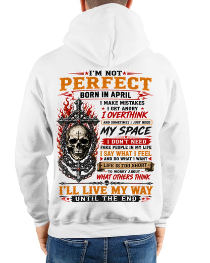 April Man Shirt – I’m Not Perfect, I Make Mistakes, I Get Angry, I Overthink T-Shirt – From Boy – NTNT04 - (SKU2608-634-04)