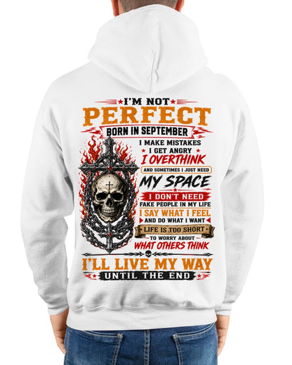 September Man Shirt – I’m Not Perfect, I Make Mistakes, I Get Angry, I Overthink T-Shirt – From Boy – NTNT09 - (SKU2608-634-09)