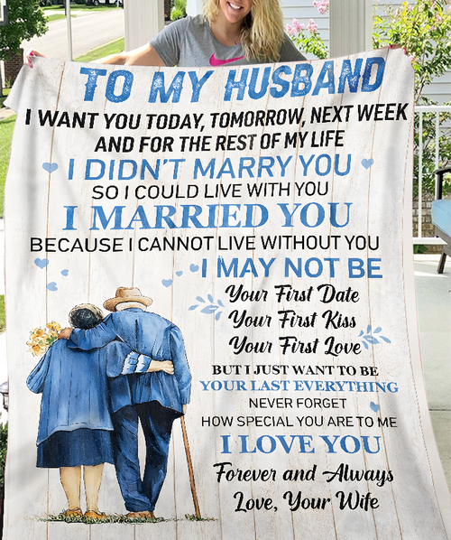 To My Husband – A Cozy Blanket Full Of Love From Your Wife (SKU26B-01152)