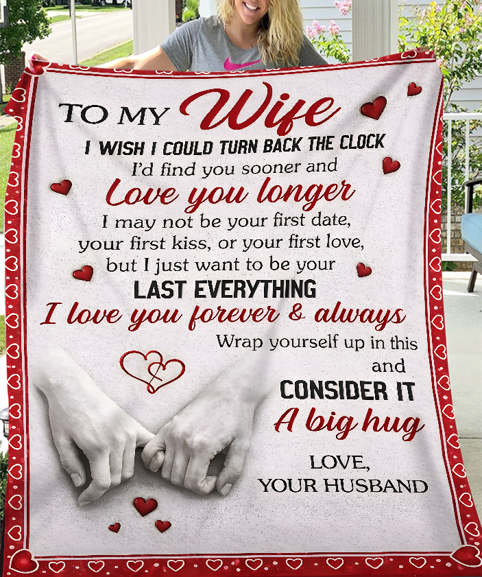 To My Wife Gift Blanket – From Husband With A Love That Never Fades