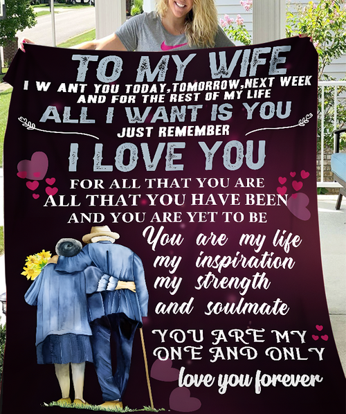 To My Wife Blanket – A Sweet Reminder Of My Love From Your Husband (SKU26B-01151)