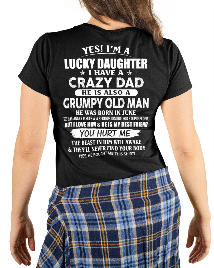 June - Awesome Grumpy Old Dad - Special gift for your daughter From Dad - ntnt06 (SKU10-50-06)