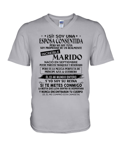 Septiembre - Esposo nacido en septiembre - Regalo especial para Esposa - T09 (Sku.TbnA3)