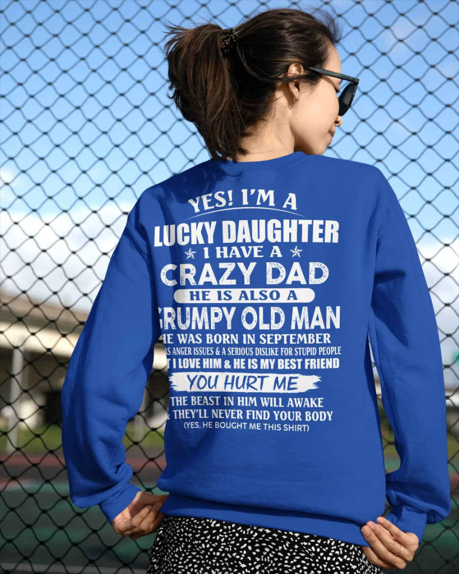 September - Awesome Grumpy Old Dad - Special gift for your daughter From Dad - ntnt09 (SKU10-50-09)