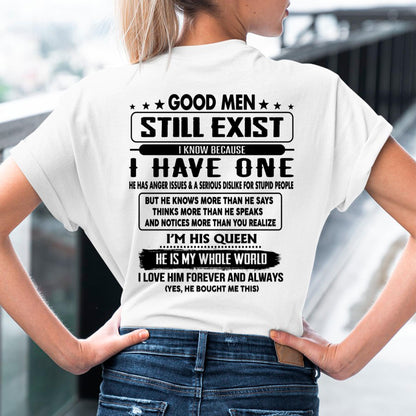 Good men Still Exist - gift for your girlfriend, wife from Husband - ntnt00 (SKU-GMSAU-00)