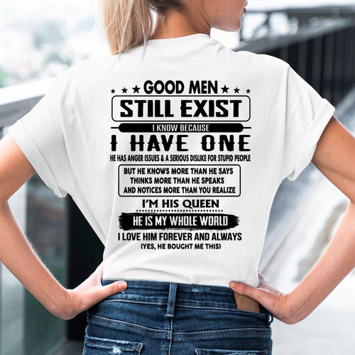Good men Still Exist - gift for your girlfriend, wife from Husband - ntnt00 (SKU-GMSAU-00)