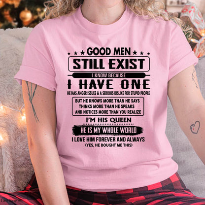 Good men Still Exist - gift for your girlfriend, wife from Husband - ntnt00 (SKU-GM-00)
