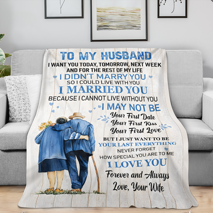 To My Husband – A Cozy Blanket Full Of Love From Your Wife (SKU26B-01152)