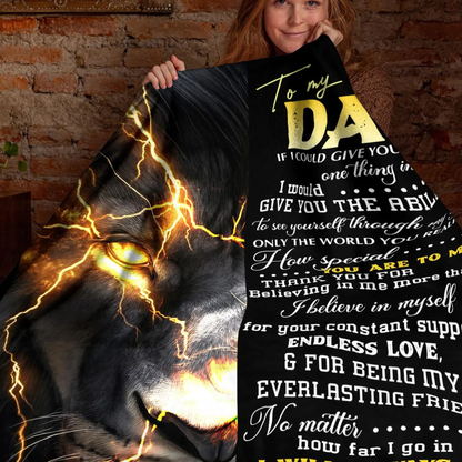 Special Gift For Dad Blanket - From Daughter