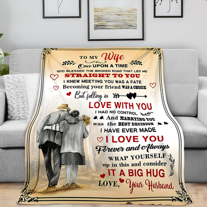 To My Wife Blanket – A Heartfelt Love Note From Your Husband (SKU26B-01155)