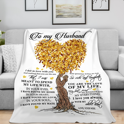 To My Husband Blanket – Forever Love From Wife (SKU26B-01279)