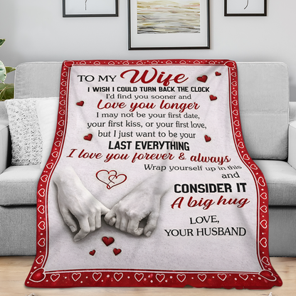 To My Wife Gift Blanket – From Husband With A Love That Never Fades