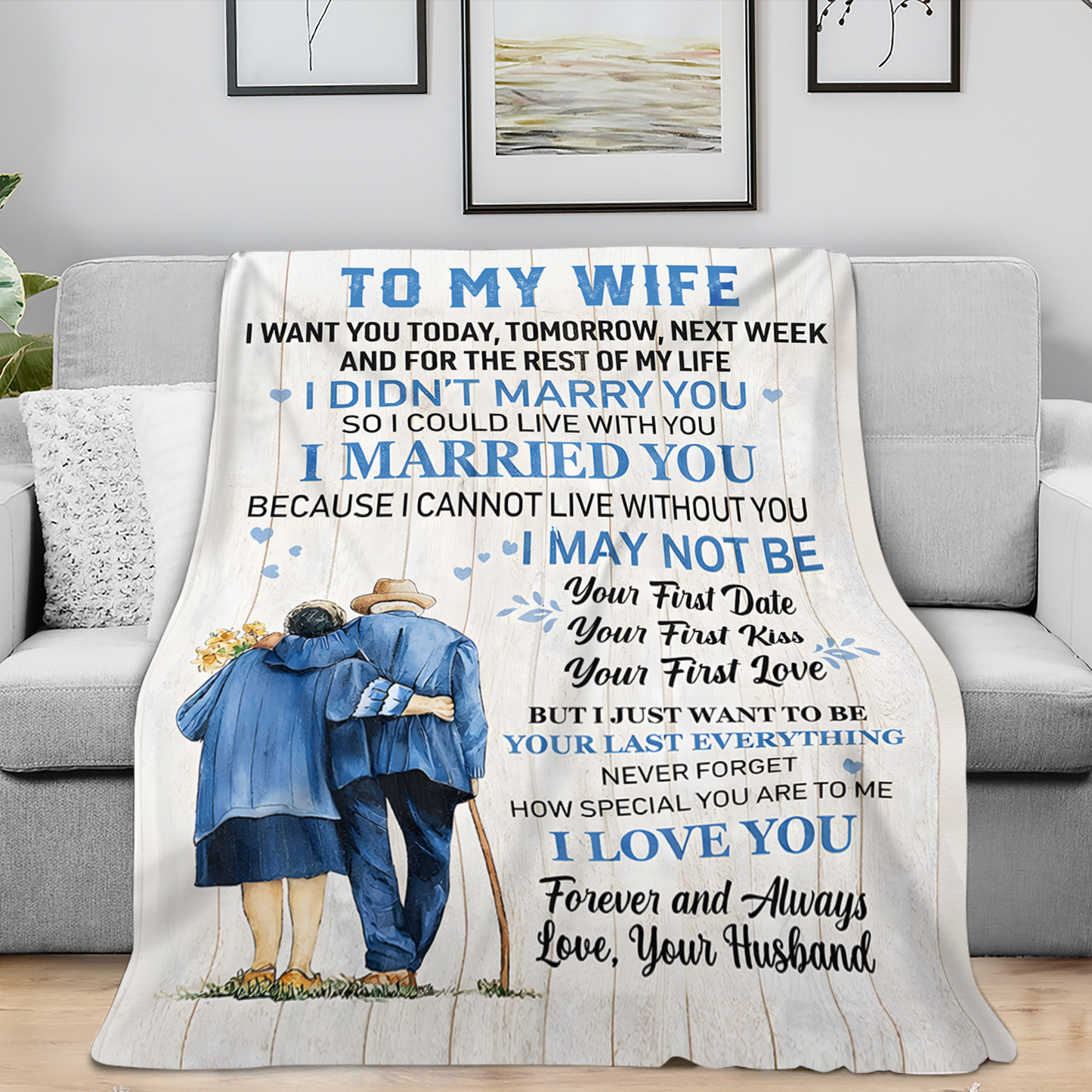 To My Wife – A Cozy Blanket Full Of Love From Your Husband