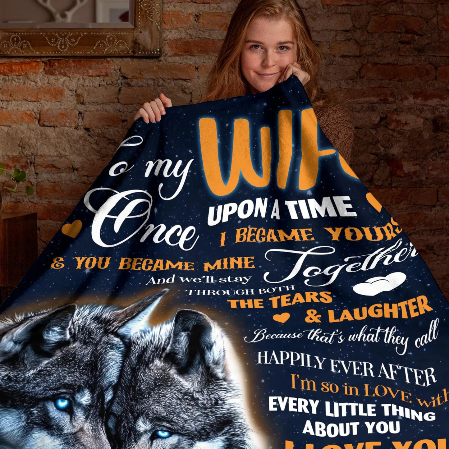 Special Gift For Wife Blanket - From Husband (SKU26B-01254)