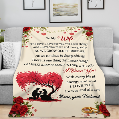 To My Wife Gift Blanket – From Husband, My Forever Love