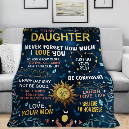 For My Daughter Blanket – Forever Love From Mom (SKUB12-180)
