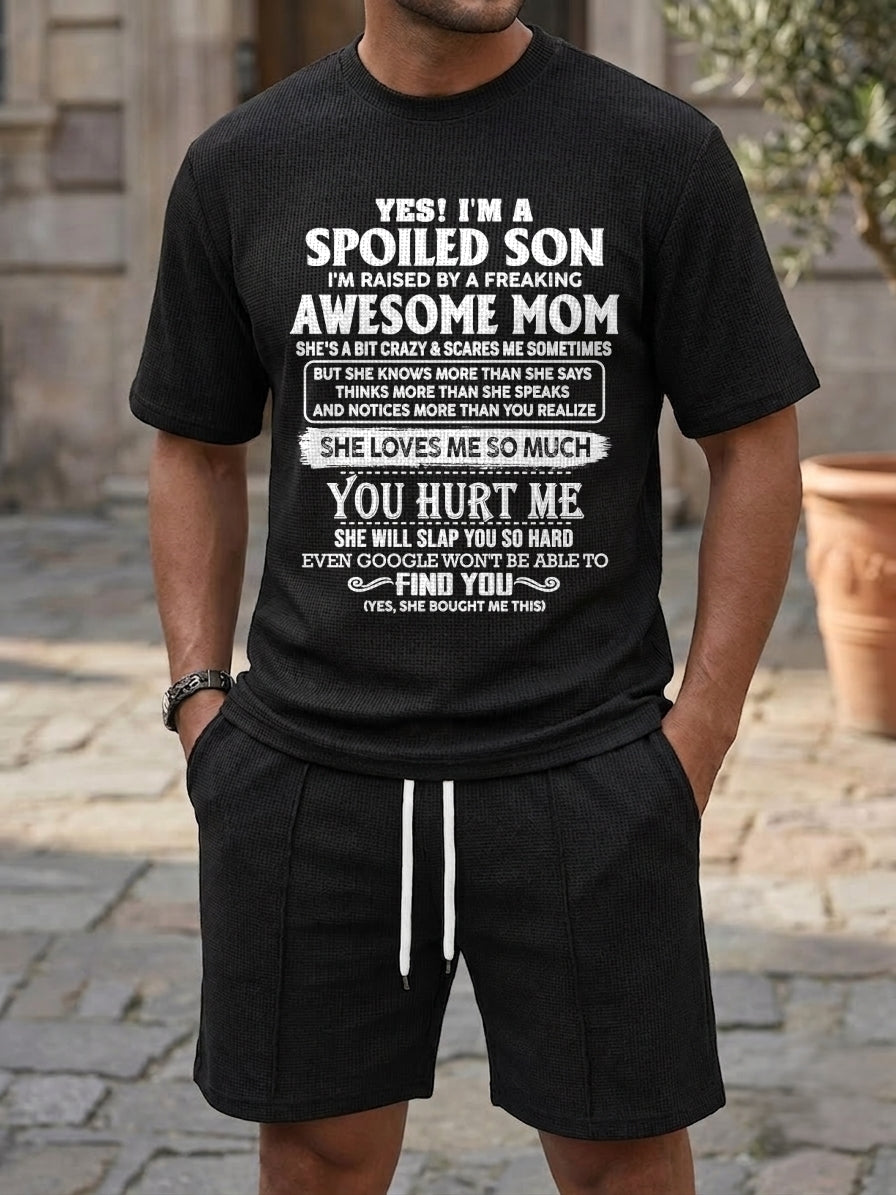 ntnt00 - YES! I'M A SPOILED SON I'M RAISED BY A FREAKING AWESOME MOM - Birthday Gift From Mom / Woman A09-739