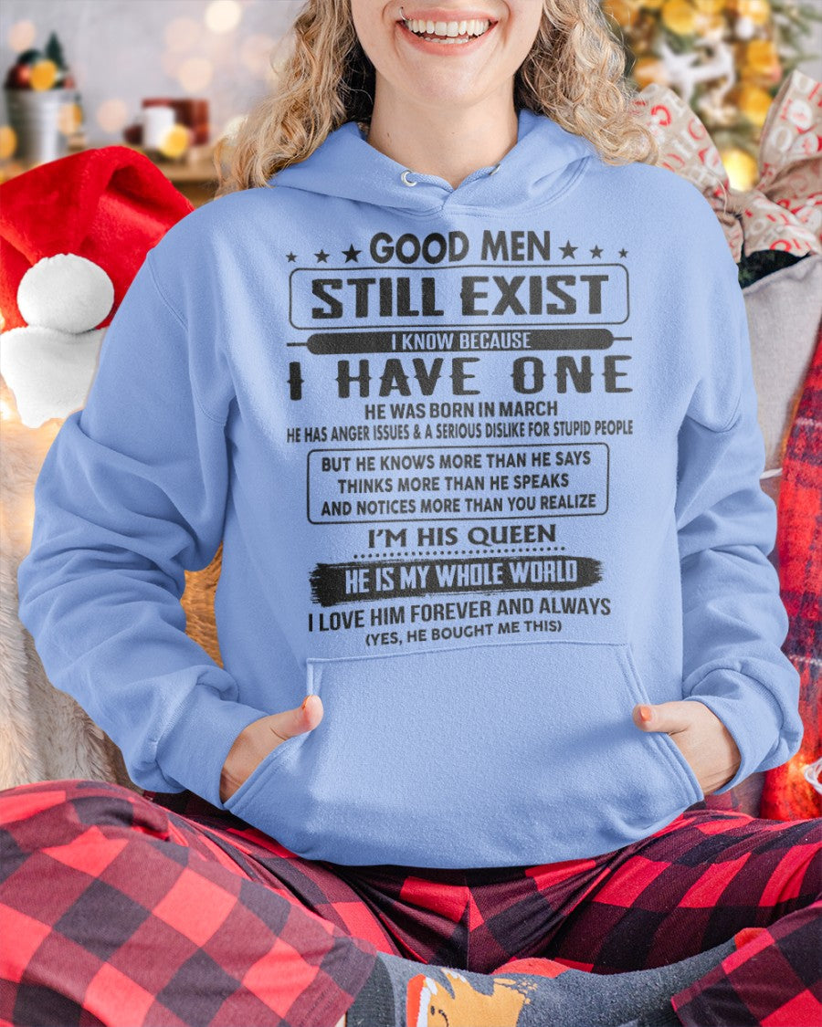 March - Good men Still Exist - gift for your girlfriend, wife from Husband - ntnt03 (SKU-GM-03)