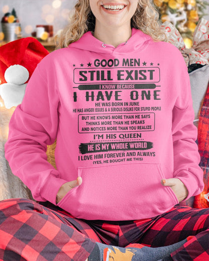 June - Good men Still Exist - gift for your girlfriend, wife from Husband - ntnt06 (SKU-GM-06)