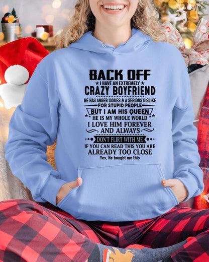 Back Off I Have An Extremely Crazy Boyfriend - - Gift For Wife From Husband - ntnt00 (SKUT-BACKOFF-00)