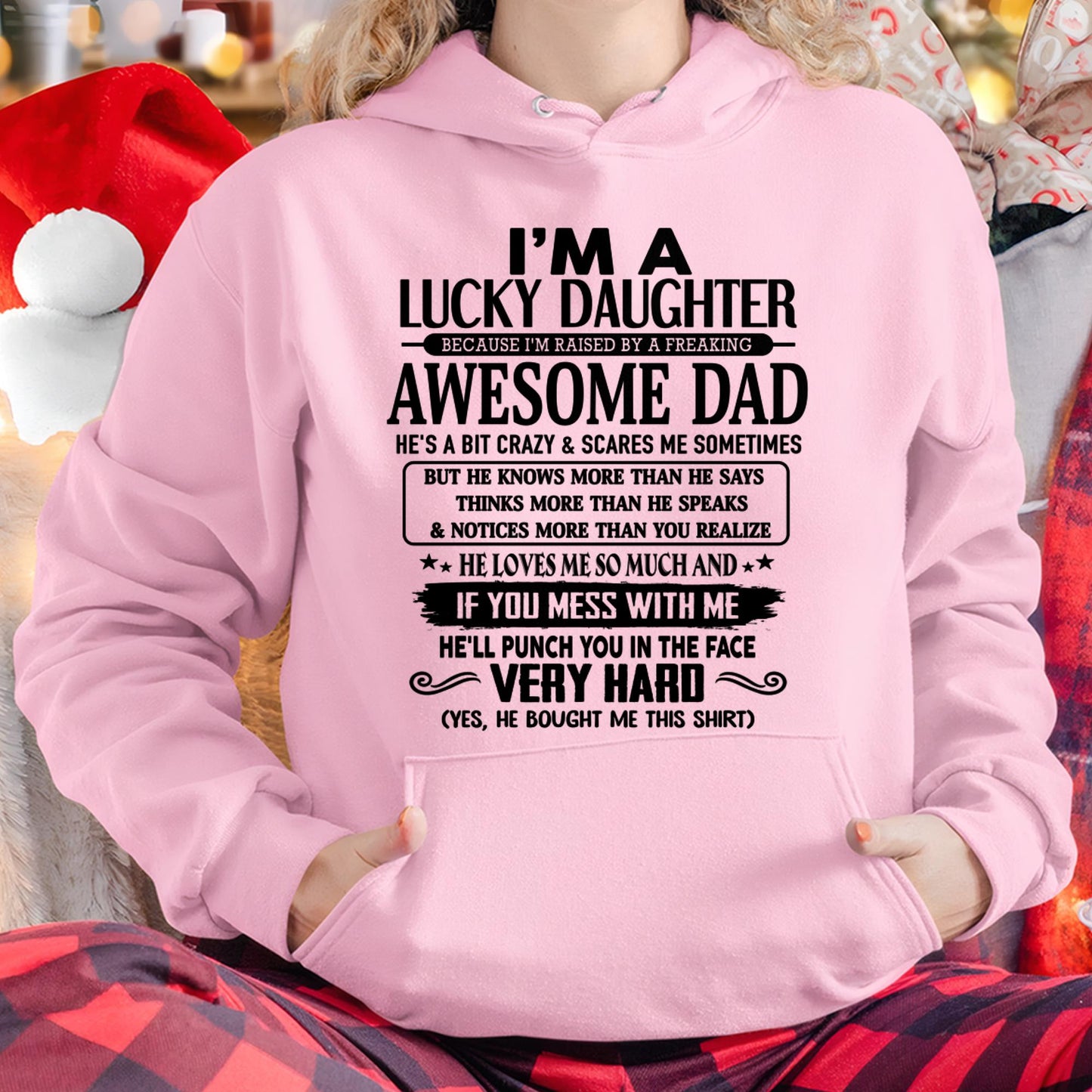 I'm Lucky Daughter - Gift for Daughter from Dad - ntnt00 (SKU-TLUCKYDD-00)