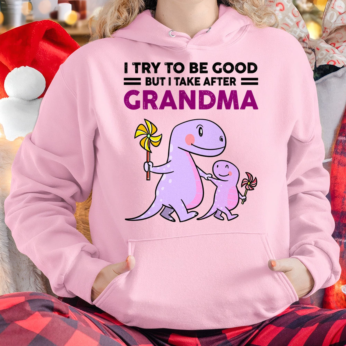 TRY TO BE GOOD BUT I TAKE AFTER GRANDMA- For granddaughter T shirt ntnt00 (SKU07-87)