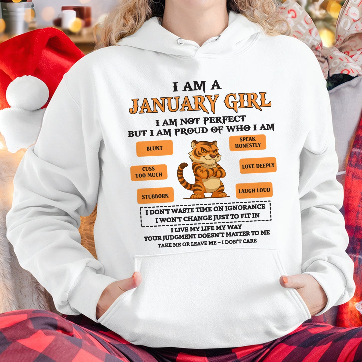 I AM A JANUARY GIRL I AM NOT PERFECT BUT I AM PROUD OF WHO I AM - FROM GIRL - NTNT01 - (SKU26T-01-62-01)