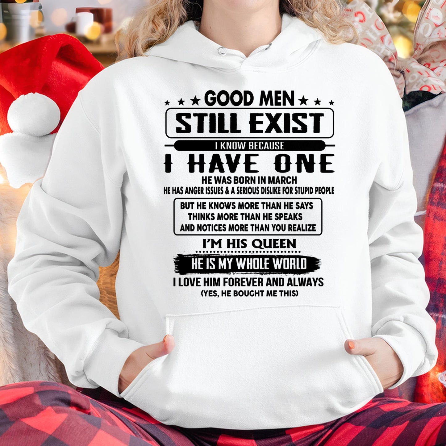 March - Good men Still Exist - gift for your girlfriend, wife from Husband - ntnt03 (SKU-GM-03)