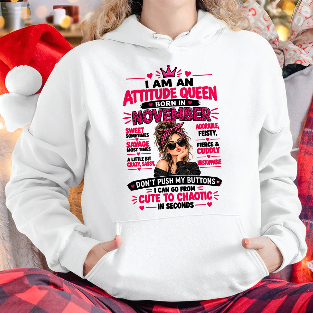 November Woman Shirt – Attitude Queen Sassy Girl T-Shirt, Funny Birthday Gift - FROM GIRL - NTNT11 - (SKU2609-177-11)