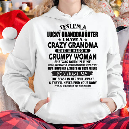 JUNE - LUCKY GRANDDAUGHTER OF CRAZY GRANDMA - PERFECT GIFT FROM GRANDMA - ntnt06 (SKU12-146-06)