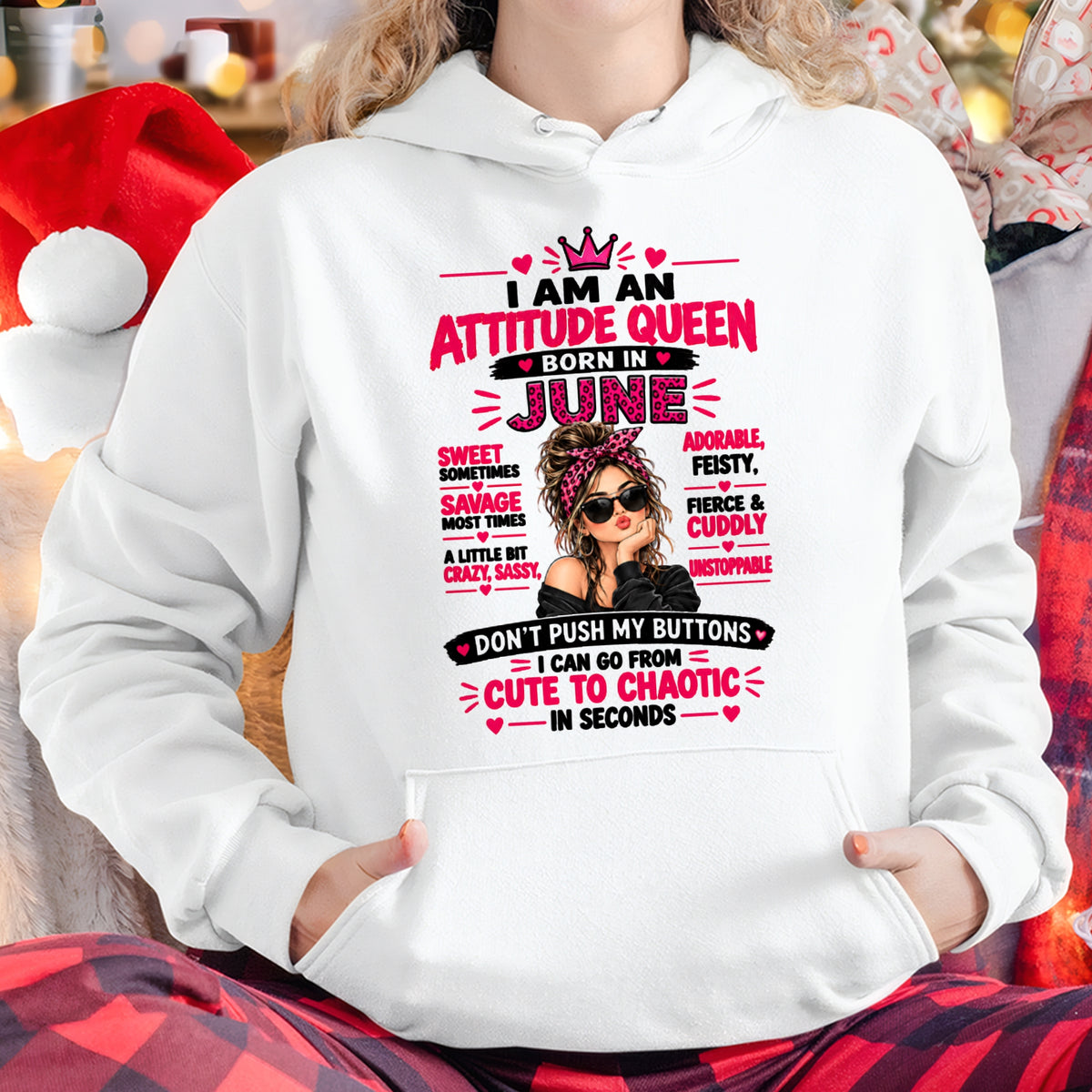 June Woman Shirt – Attitude Queen Sassy Girl T-Shirt, Funny Birthday Gift - FROM GIRL - NTNT06 - (SKU2609-177-06)