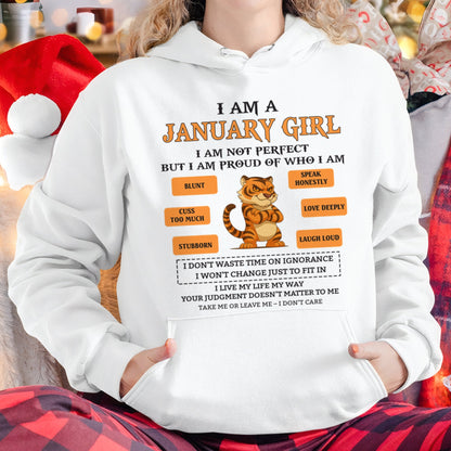 "I AM A JANUARY GIRL" - Birthday Gift For January Girls - FMA ntnt01 (SKU26T-01-62-01)
