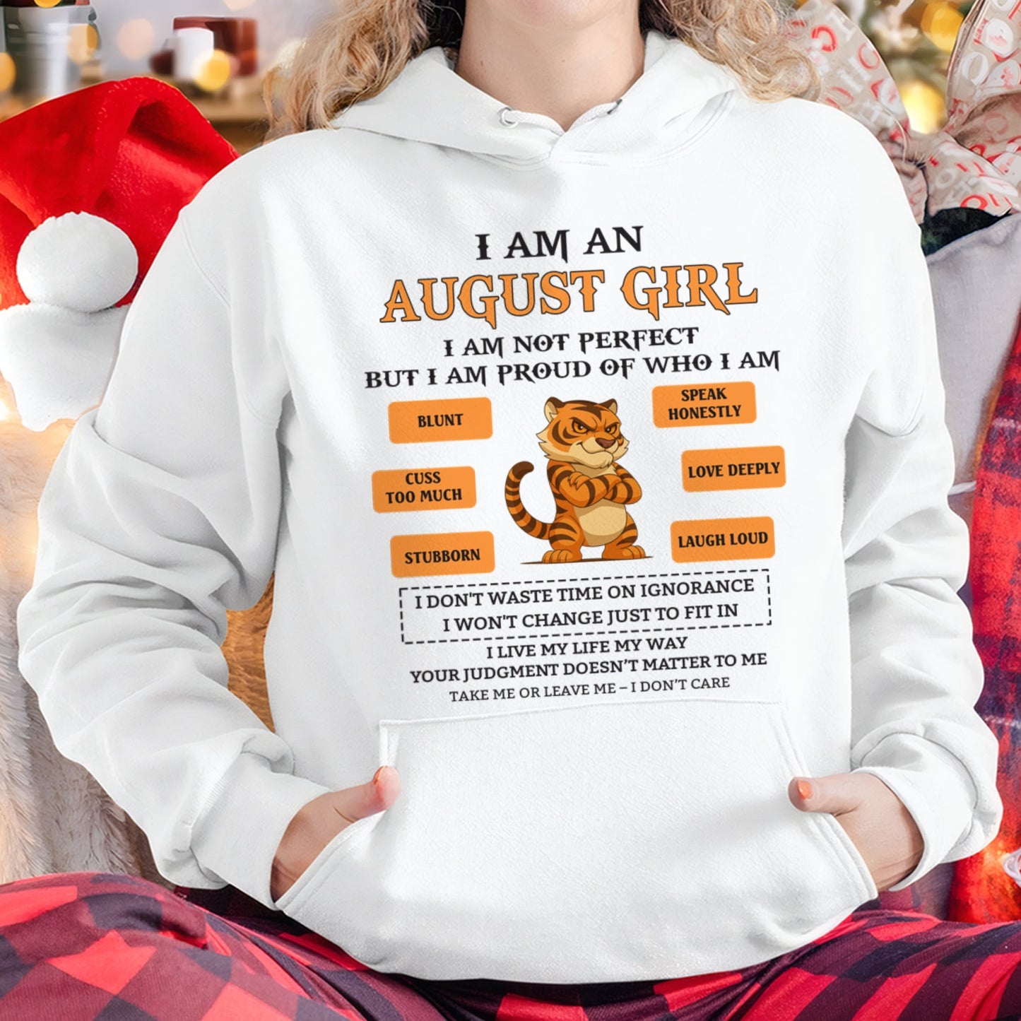 "I AM A AUGUST GIRL" - Birthday Gift For August Girls - FMA ntnt08 (SKU26T-01-62-08)