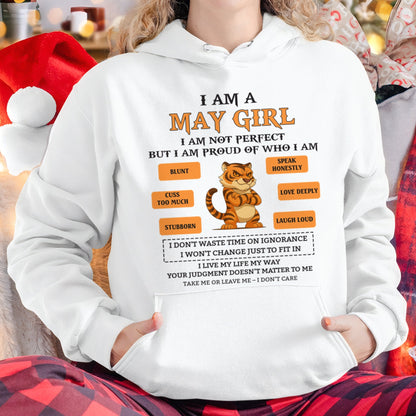 "I AM A MAY GIRL" - Birthday Gift For May Girls - FMA ntnt05 (SKU26T-01-62-05)