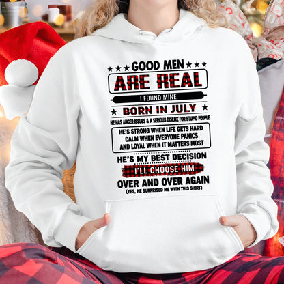 July Good Men Are Real Shirt – From Husband – NTNT07 - (SKU2608-532-07)