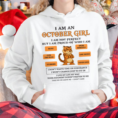 "I AM A OCTOBER GIRL" - Birthday Gift For October Girls - FMA ntnt10 (SKU26T-01-62-10)