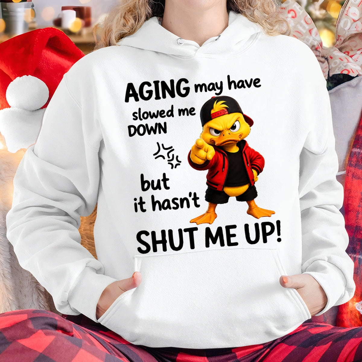 Funny Duck Shirt - Aging May Have Slowed Me Down - From Girl - NTNT - ( SKU2608-295 )