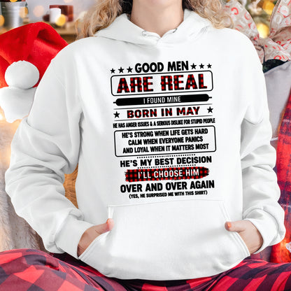 May Good Men Are Real Shirt – From Husband – NTNT05 - (SKU2608-532-05)