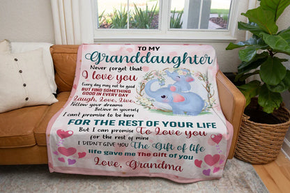 Special Gift For Your Granddaughter Blanket - From Grandma (SKUB11-150)